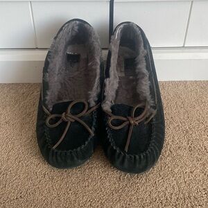 UGG Black Moccasin Slippers